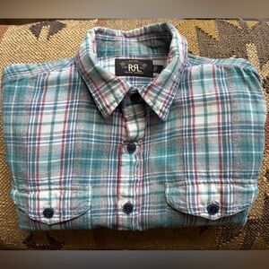 Ralph Lauren Double RL | Shirts | Rrl Safari Shirt Used Excellent